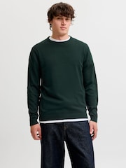 JACK & JONES Green Crew Neck Knitted Jumper - Image 5 of 9