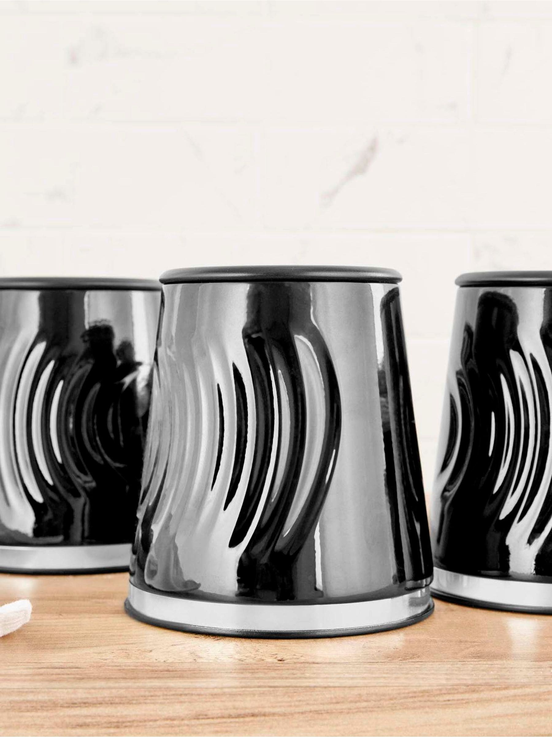 Tower Unisex Black Sonar Set Of 3 Canisters, 1.3L Capacity, T826220blk A - Image 7