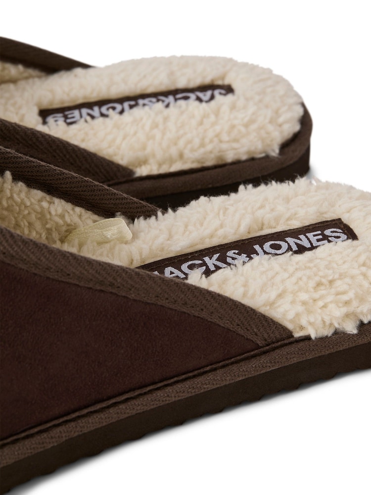 Brun - JACK & JONES Microfiber Mule Slippers - Bilde 6 av 6