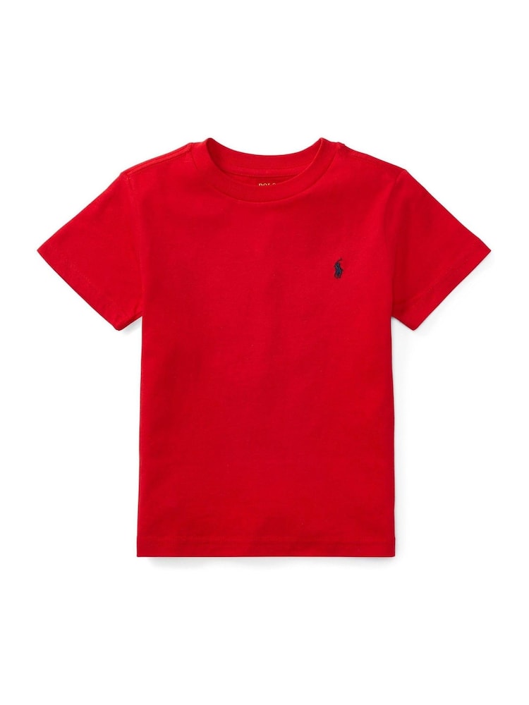 Polo Ralph Lauren Red Boys Jersey Crewneck T-Shirt - Image 2 of 3