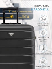 Flight Knight 56x45x25cm EasyJet Overhead 2 Wheel ABS Hard Case Cabin Carry On Hand Luggage - Image 4 of 7