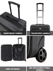 Flight Knight 56x45x25cm EasyJet Overhead 2 Wheel ABS Hard Case Cabin Carry On Hand Luggage - Image 5 of 7