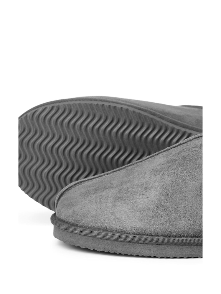Grå - JACK & JONES Microfiber Mule Slippers - Bilde 6 av 6
