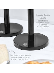Swan Set of 3 Black Towel Pole And Mug - Image 5 of 8