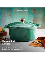Casserole ronde en fonte Barbary and Oak 24cm - Image 8 sur 10