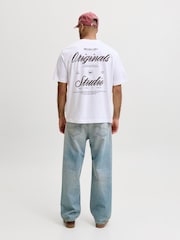 JACK & JONES Script Back Print T-Shirt - תמונה 2 מתוך 7