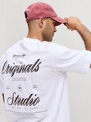 JACK & JONES Script Back Print T-Shirt - תמונה 3 מתוך 7