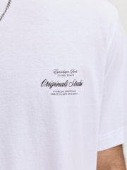 JACK & JONES Script Back Print T-Shirt - תמונה 4 מתוך 7