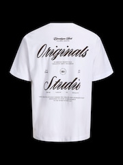 JACK & JONES Script Back Print T-Shirt - תמונה 6 מתוך 7