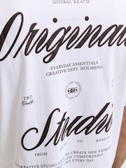 JACK & JONES Script Back Print T-Shirt - תמונה 7 מתוך 7
