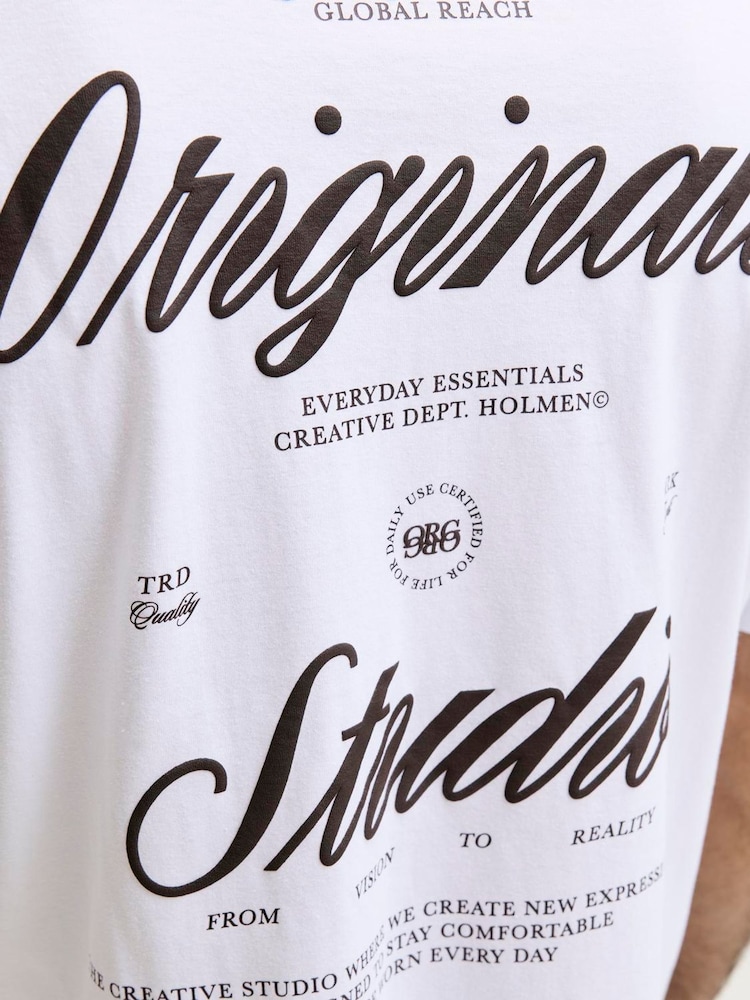 JACK & JONES Script Back Print T-Shirt - תמונה 7 מתוך 7 JACK & JONES Script Back Print T-Shirt - תמונה 7 מתוך 7