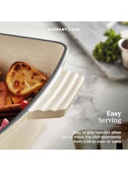 Barbary and Oak Cream 39cm Cast Iron Rectangular Roaster - Image 7 of 10