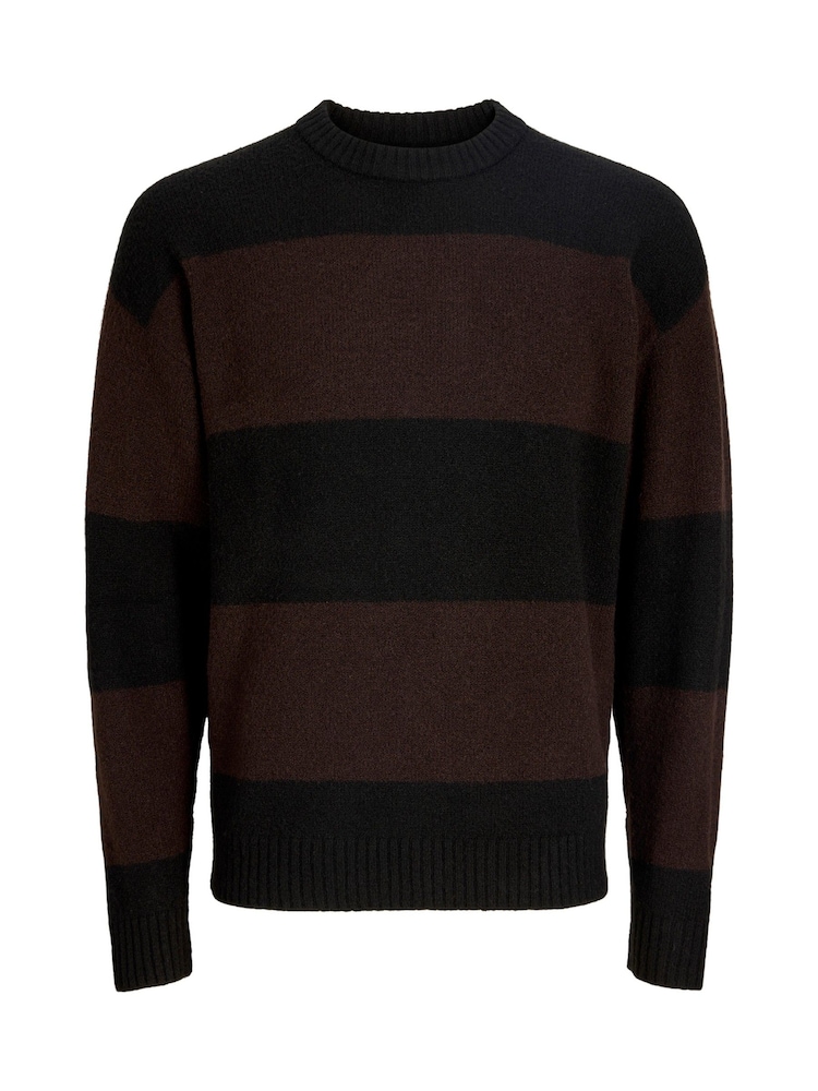 JACK & JONES Black Fluffy Crew Neck Knitted Jumper - Image 2 of 2