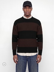 JACK & JONES Black Fluffy Crew Neck Knitted Jumper - Image 3 of 5