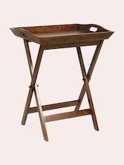Laura Ashley Dark Chestnut Garrat Butler's Tray - Image 3 of 5