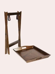 Laura Ashley Dark Chestnut Garrat Butler's Tray - Image 4 of 5
