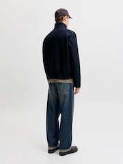 JACK & JONES Blue Zip Through Casual Jacket - Image 2 of 6