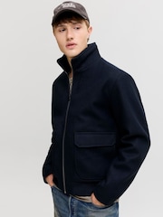 JACK & JONES Blue Zip Through Casual Jacket - Image 3 of 6