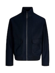 JACK & JONES Blue Zip Through Casual Jacket - Image 5 of 6
