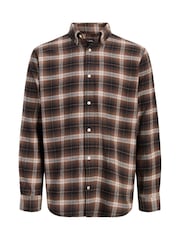 JACK & JONES Black Long Sleeve Check Shirt - Image 6 of 6
