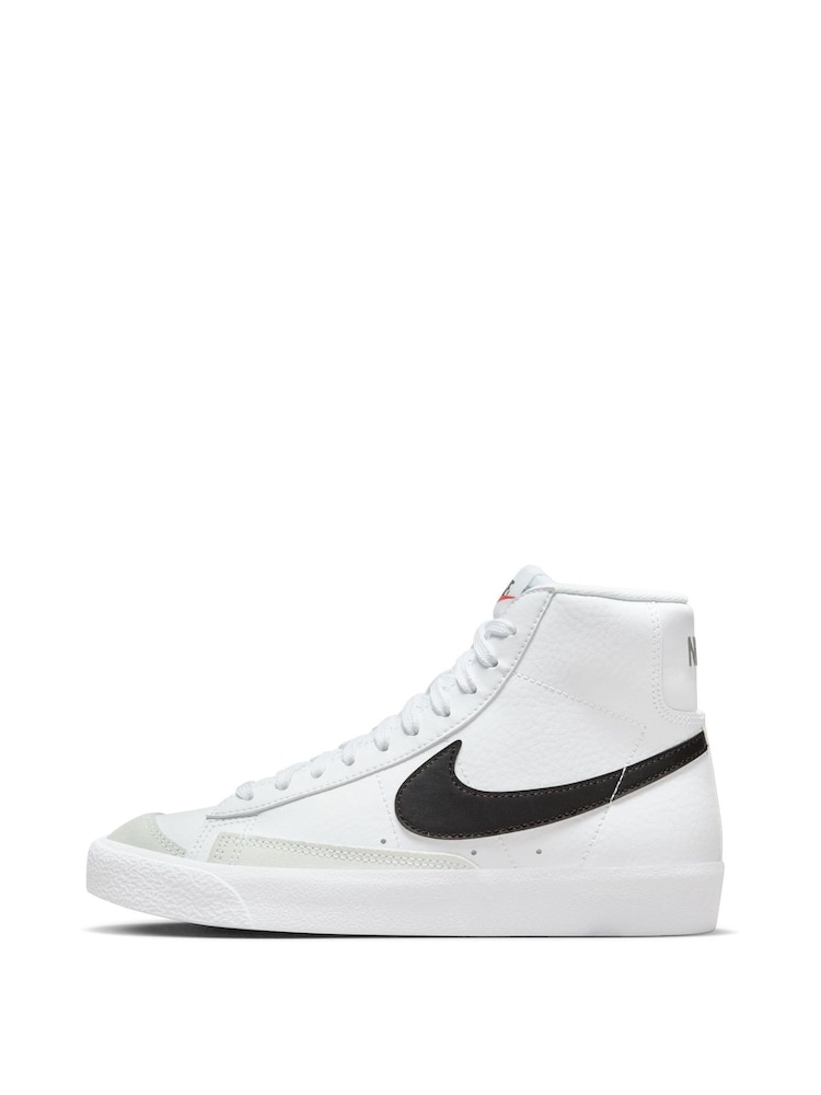 Белый/черный - Детские кроссовки Nike Blazer 77 - Изображение 2 из 8