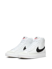 Белый/черный - Детские кроссовки Nike Blazer 77 - Изображение 3 из 8