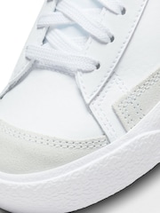 Белый/черный - Детские кроссовки Nike Blazer 77 - Изображение 7 из 8
