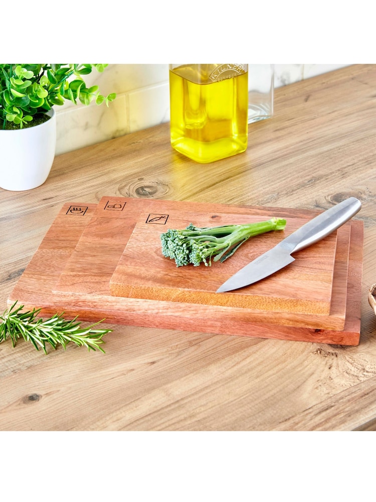 Tower Natural Wood Multi-Purpose Chopping Board with Ceramic Bowls - Image 1 of 8 Tower Natural Wood Multi-Purpose Chopping Board with Ceramic Bowls - Image 1 of 8