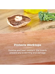 Tower Natural Wood Multi-Purpose Chopping Board with Ceramic Bowls - Image 6 of 8