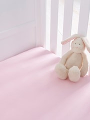 Silentnight 2 Pack Pink Kids Safe Nights Cot 100% Cotton Fitted Sheets - Image 2 of 3
