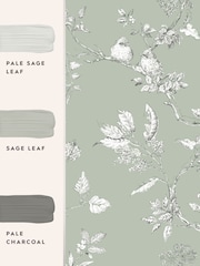 Laura Ashley Sage Green Elderwood 10M Wallpaper - Image 5 of 5