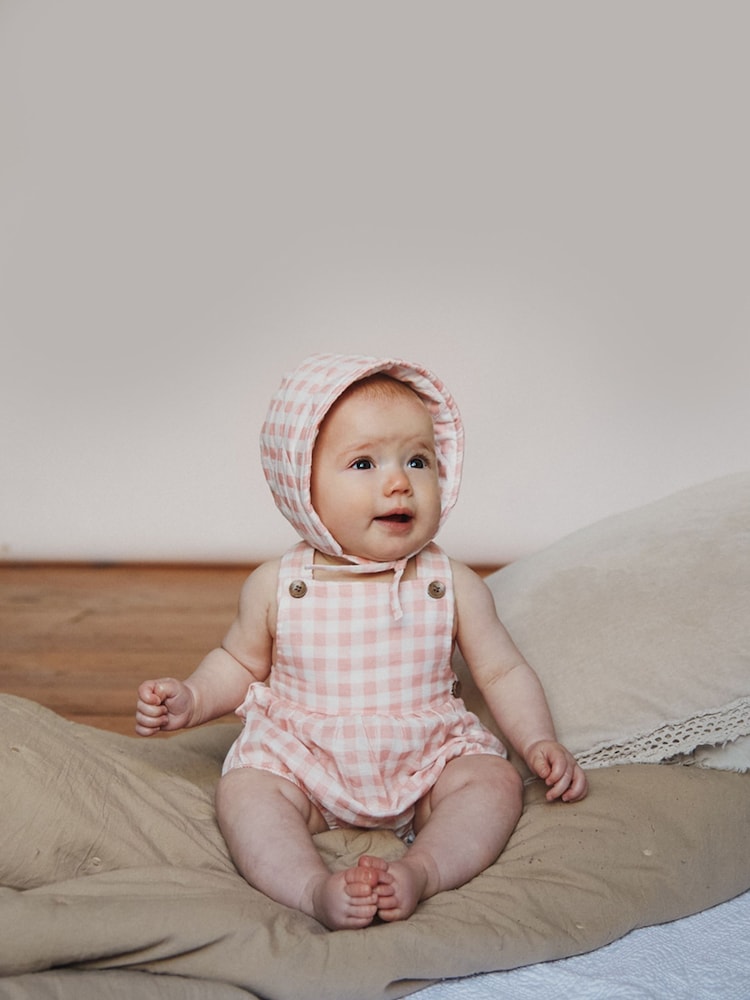 The Little Tailor Baby Soft Cotton 100% Cotton Bonnet - Image 1 of 8 The Little Tailor Baby Soft Cotton 100% Cotton Bonnet - Image 1 of 8