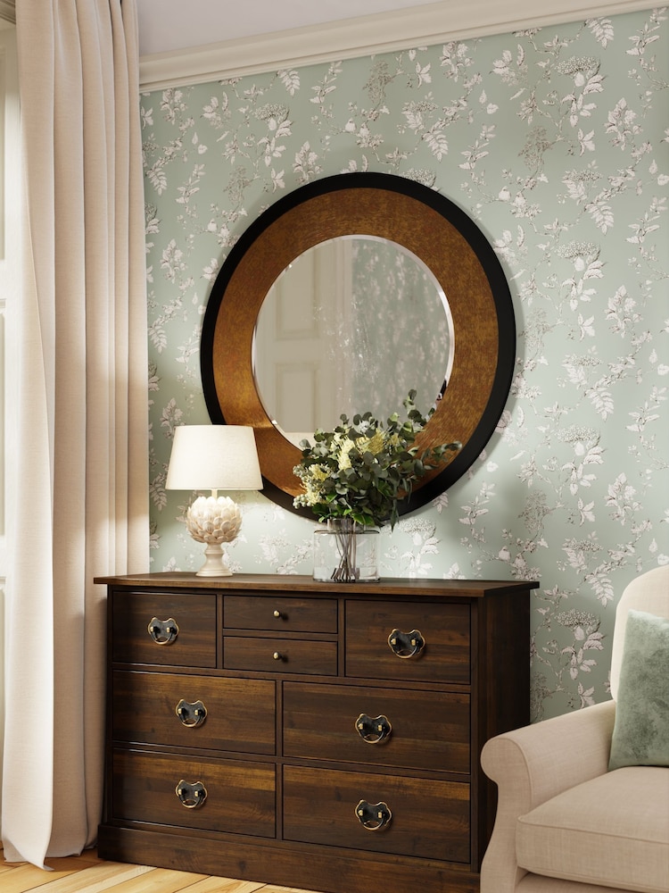 Laura Ashley Dark Chestnut Garrat 4+4 Drawer Chest - Image 1 of 6