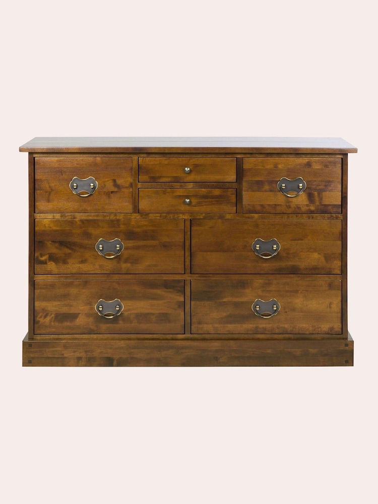 Laura Ashley Dark Chestnut Garrat 4+4 Drawer Chest - Image 2 of 6