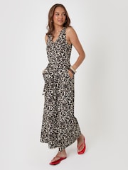 Animal - Threadbare Cotton Jersey Rochie lungă Trapeze - Imaginea 3 din 4
