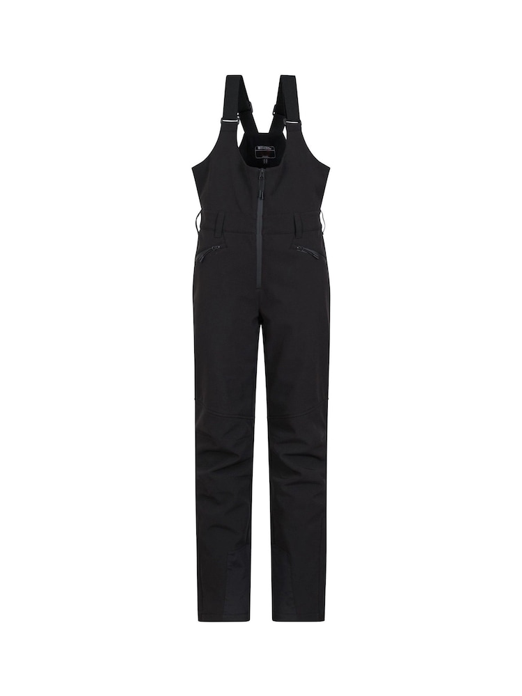 Mountain Warehouse Black Womens Recco Thermal Lined Bib Front Ski Trousers - Image 1 of 1