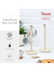 Swan Set of 3 Cream Towel Pole And Mug - Image 2 of 7