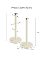 Swan Set of 3 Cream Towel Pole And Mug - Image 6 of 7