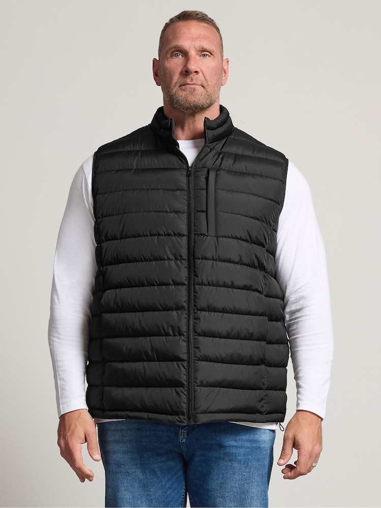 Svart - BadRhino Big & Tall Lett Boblevest - Bilde 1 av 4