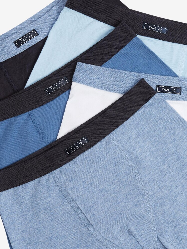 Blue Plain Trunks 5 Pack (2-16yrs) - Image 8 of 8