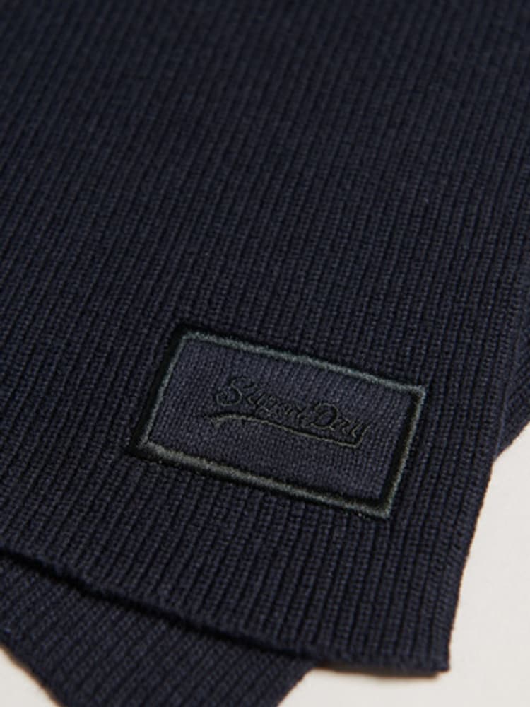 Azul - Bufanda de punto con logotipo de Superdry - Imagen 3 de 3
