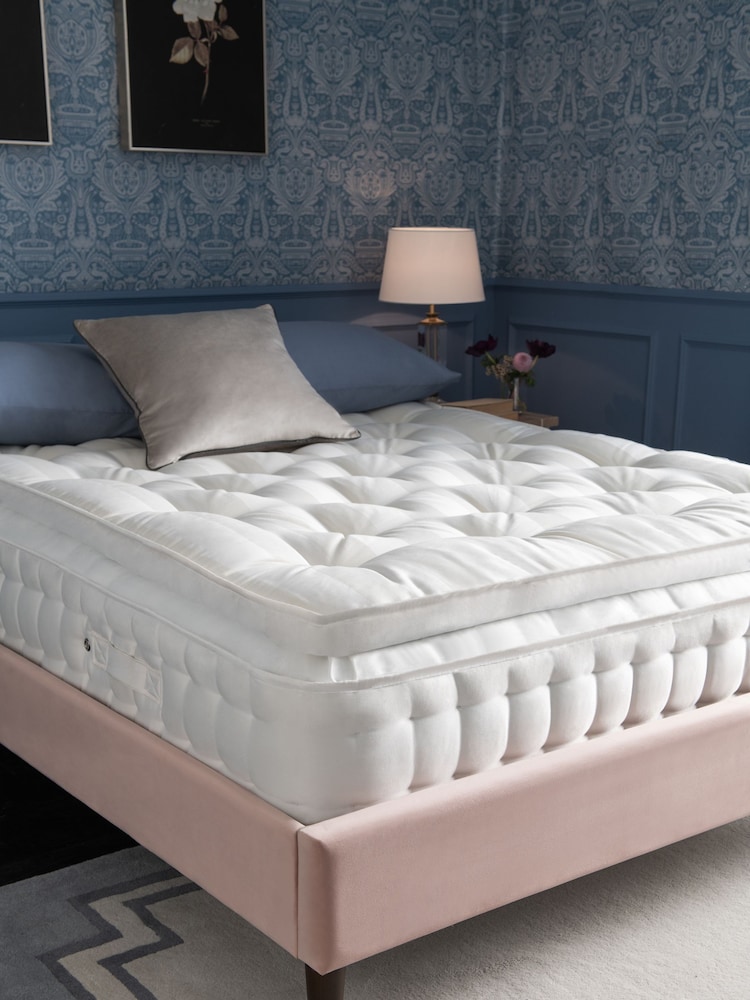 Laura Ashley White Emsworth 2500 Pocket Sprung Medium Mattress - Image 1 of 3