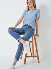 Crew Clothing Blue Straight Jeans - Image 3 of 4