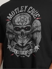 BadRhino Big & Tall Black Long Motley Crue Too Fast T-Shirt - Image 6 of 6