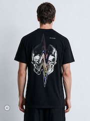 Religion Black Distorted Skull T-Shirt - Image 3 of 5