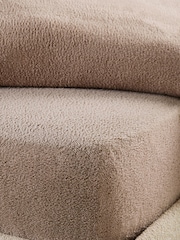 Natural Soft Teddy Fleece Deep Fitted Sheet - Image 1 of 1