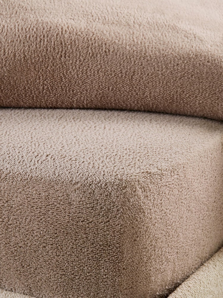 Natural Soft Teddy Fleece Deep Fitted Sheet - Image 1 of 1