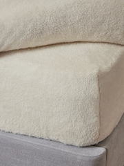 Cream Soft Teddy Fleece Deep Fitted Sheet - Image 1 of 2