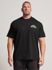 BadRhino Big & Tall Black Mountain Japanese T-Shirt - Image 1 of 7