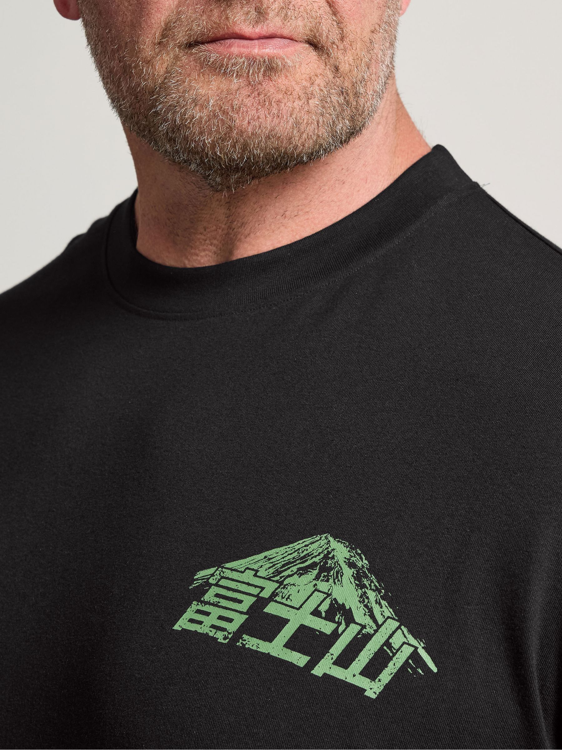 Buy BadRhino Big & Tall Black Mountain Japanese T-Shirt from Next USA
